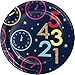 Creative Converting New Year Countdown Dessert Plates, 7