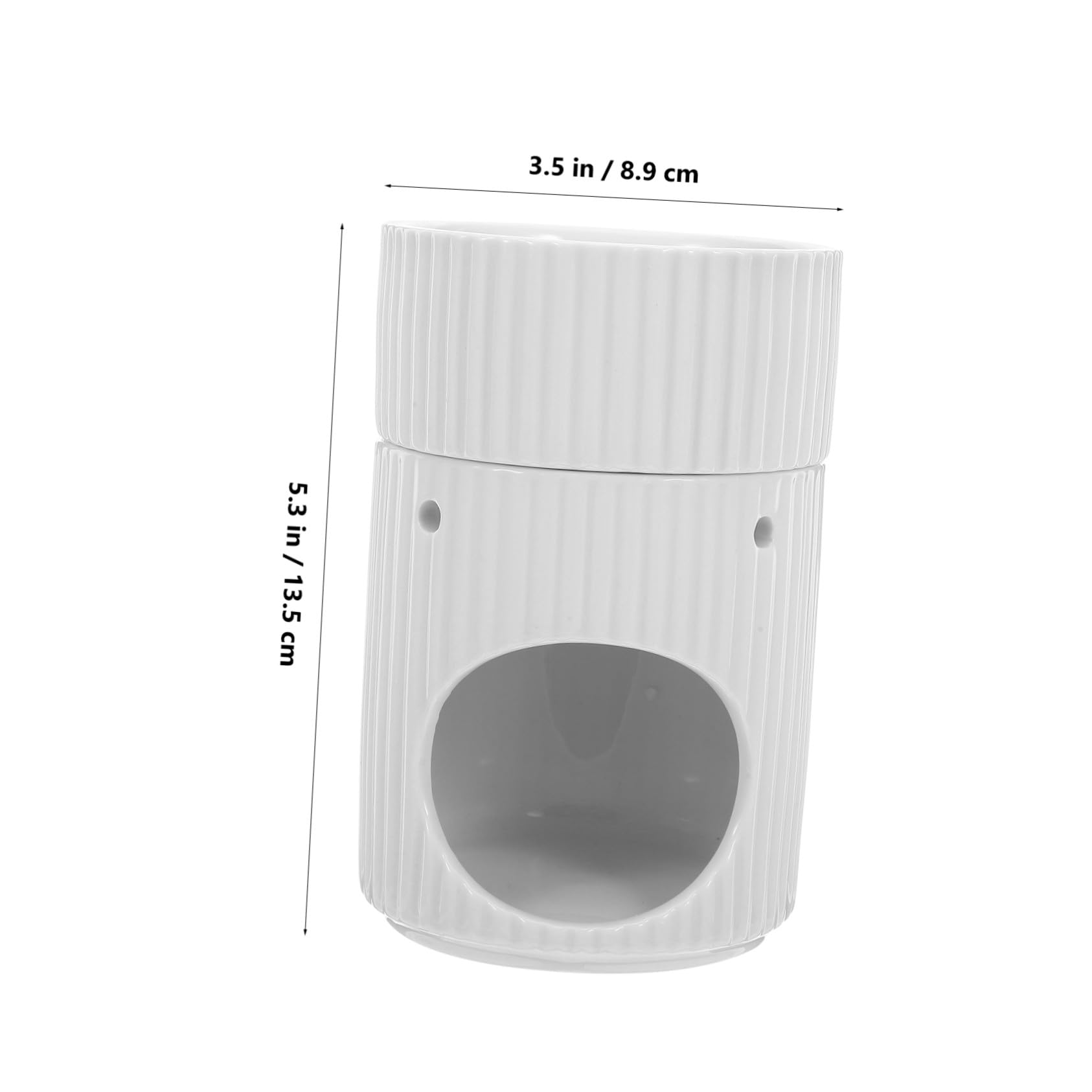 Homoyoyo Diffusore da Scrivania per Ufficio in Ceramica Bruciatore per Aromaterapia Scaldacera Profumato da Porta Cera Fusa Bruciatore di Cera Diffusore di Fragranze per Ambienti