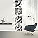 Produktbild HomeTattoo ® WANDTATTOO Wandaufkleber Banner Zebra Safari Animal Wohnzimmer Flur Motiv 606 XL ( L x B ) ca. 180 x 43 cm (schwarz 070)