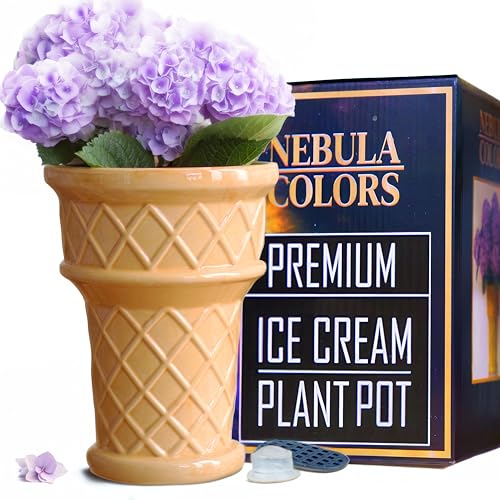 Nebula Colors Unique Cute Ice Cream Cone Planter - Fun Decor Gift for Plant Lovers & Moms - Quirky for Succulents Flowers Snake Plant Outdoor Indoor Plants - Small Planter Ice Cream Decor Plant Pot Nebula Colors Unique Cute Ice Cream Cone Planter - Fun Decor Gift for Plant Lovers & Moms - Quirky for Succulents Flowers Snake Plant Outdoor Indoor Plants - Small Planter Ice Cream Decor Plant Pot