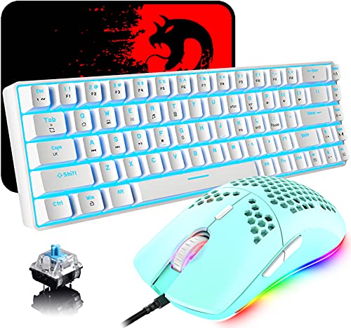 KEMOVE K87SE Mechanische Gaming-Tastatur – Blaue Switches, LED-Beleuchtung, 75% Layout, USB-C