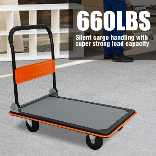 Carretilla plegable resistente para carga de 660 lbs miniatura 3