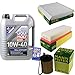 Produktbild Filter Set Inspektionspaket 5 Liter Liqui Moly Motoröl MoS2 Leichtlauf 10W-40 MANN-FILTER Innenraumfilter Luftfilter Ölfilter