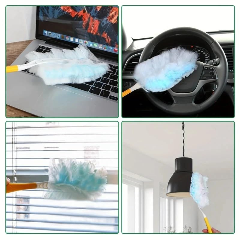 Plumero Atrapapolvo 10-60 Piezas de repuestos Plumero for Limpiar persianas Oficina en casa Herramienta Limpieza Polvo Superficie Coche(50pcs)