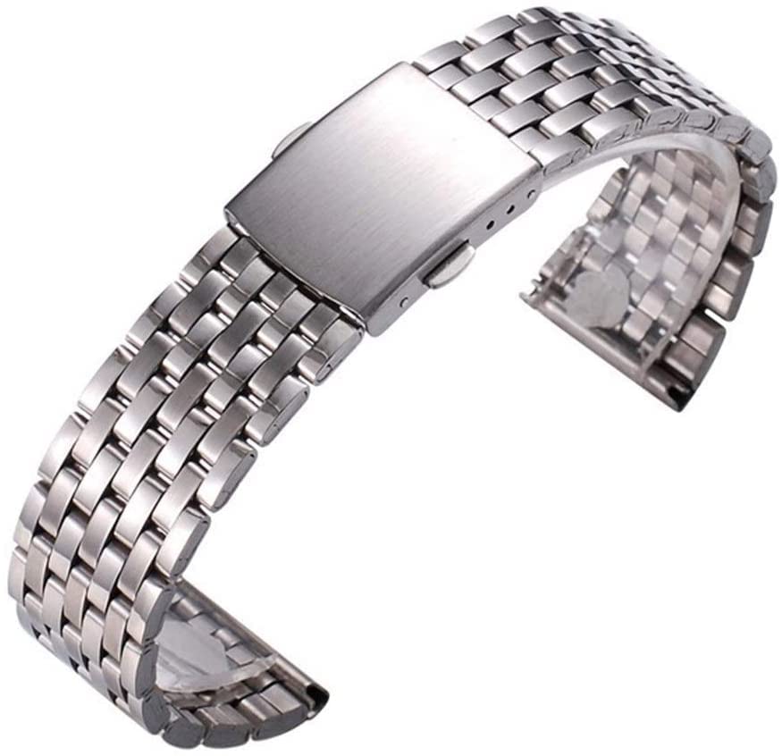 Bracelet de montre en acier inoxydable pour homme aux finitions soignées
