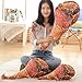 VOSAREA 1pc Creative Ham Doll Pillow Realistic Bacon Food Throw Pillow for Fun Pranks Unique Decorative Bolster for Sofa Bed Office and Car