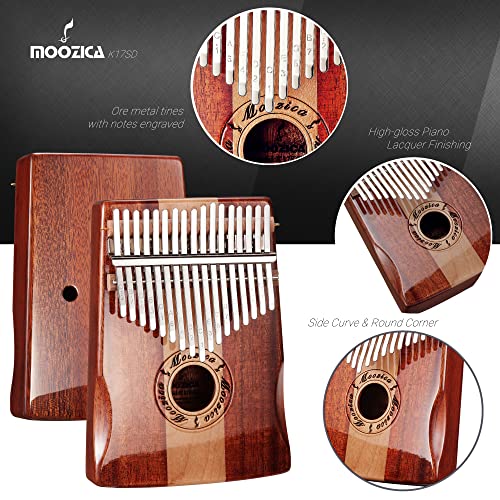 image for Moozica 17 Keys Kalimba Marimba, Professional Thumb Piano Sanza Mbira 