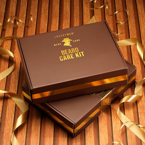 LOVERY Beard Care Kit - Gifts for Dad -12pc Complete Grooming Set in Cedarwood, Beard Balm, Wash, Conditioner, Oil, Serum, Beard Pen Birthday Gifts for Men Boyfriend Husband, Mens Gifts for Him - Image 5