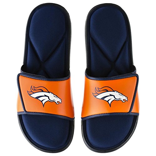 FOCO Denver Broncos NFL Mens Foam Sport Slide - L