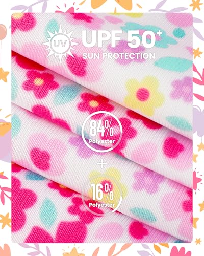 Image of Angel season Girls Swimsuits Kids Bathing Suit One Piece Swimwear with UPF 50+ Cute