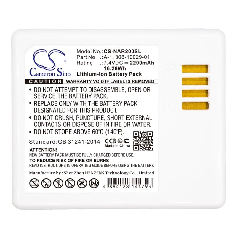 Batteria di ricambio da 2200 mAh per NETGEAR Arlo Pro, Arlo Pro 2, VM4030, VM4030P, VMA4400, VMA4400-100NAS, VMC4030, VMS3230, codice articolo: 308-10029-01, 308-10047-0047-01. 1, A-1, A-1B