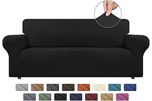 AZON Stretch Spandex Couch Protector for 3 Cushion Sofa, Washable Furniture Protector...