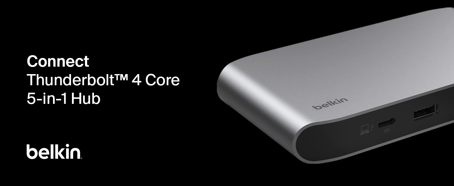 Belkin Connect Thunderbolt 4-dockingstation, meerpoorts Core 5-in