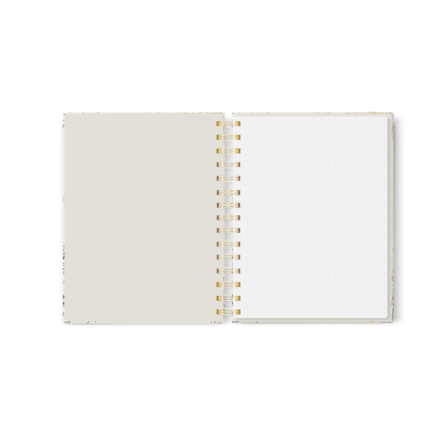 Gold Foil Bee Spiral Bullet Journal, 7x9 inch, Dot Grid