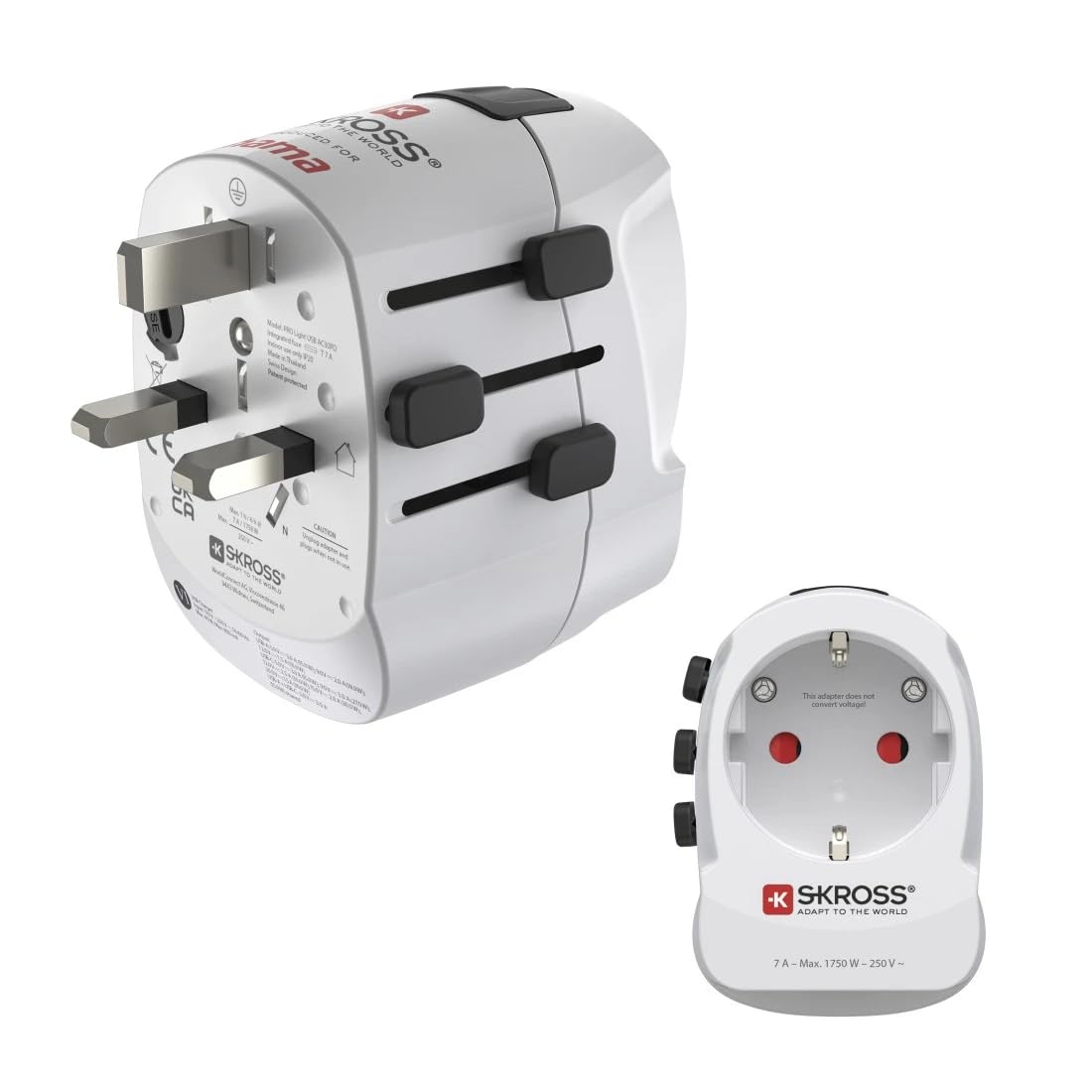 Adaptador modular Tipo C universal para enchufes Tipo F, G, I y E 2