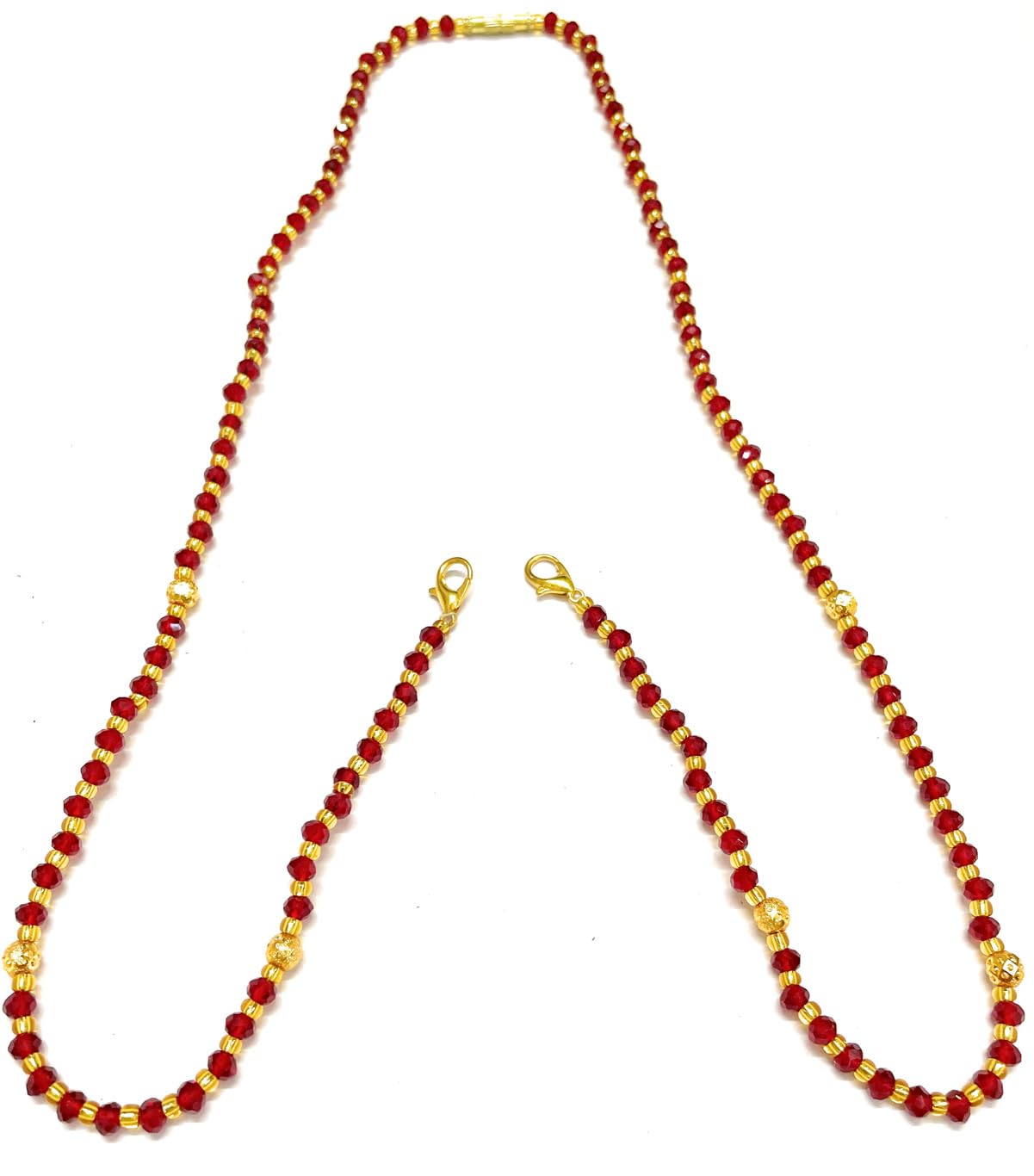 SMARNN Maroon Beads Mangalsutra Chain Dori Without Pendant For Women 24 inches (B08ML8Q88W) Amazon Price History, Amazon Price Tracker