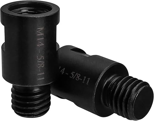 Miniatura 1 de Mesee 2 adaptadores de fijación para amoladora angular M14 hembra a 58 "-11 macho adaptador de rosca herramienta de conversión M14 adaptador de