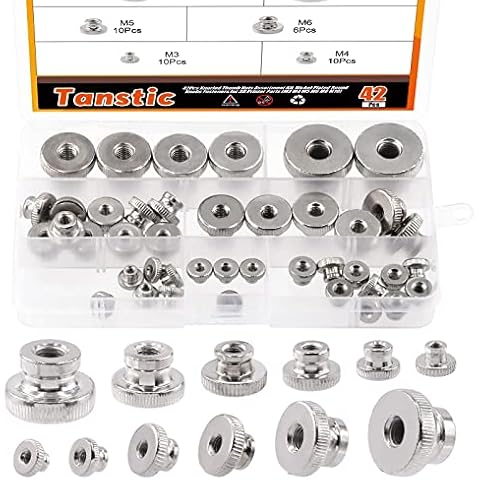Tanstic 42Pcs Knurled Thumb Nuts Cover