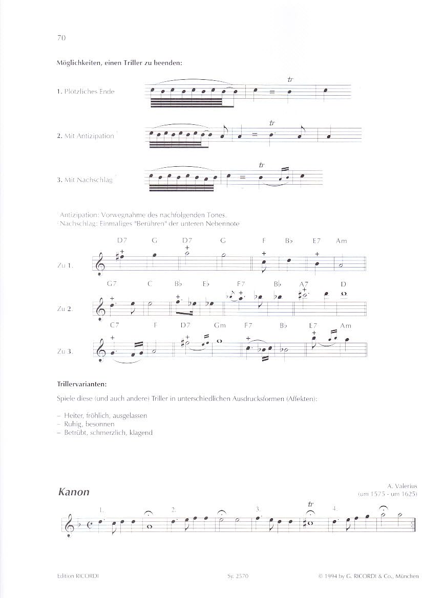 Die Altblockflöte Band 1 + 2 | mit Audiotracks | Spielen - lernen - musizieren | Ricordi Berlin | SY 2570 + SY 2571 | ISBN 9783931788643 + 9783931788650 | Soundman Piano-Bleistift