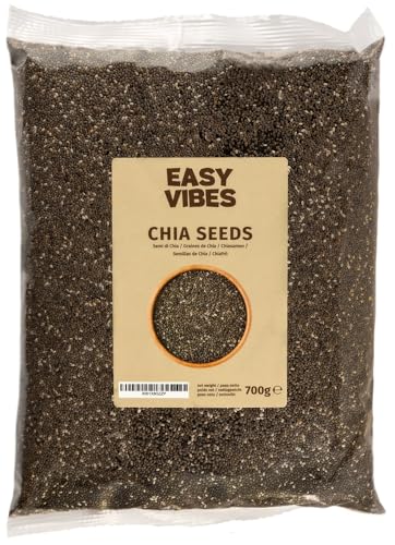 Easy Vibes   Semillas de Chía Naturales (700g) | Ideal para muesli, ensaladas o para enriquecer repostería