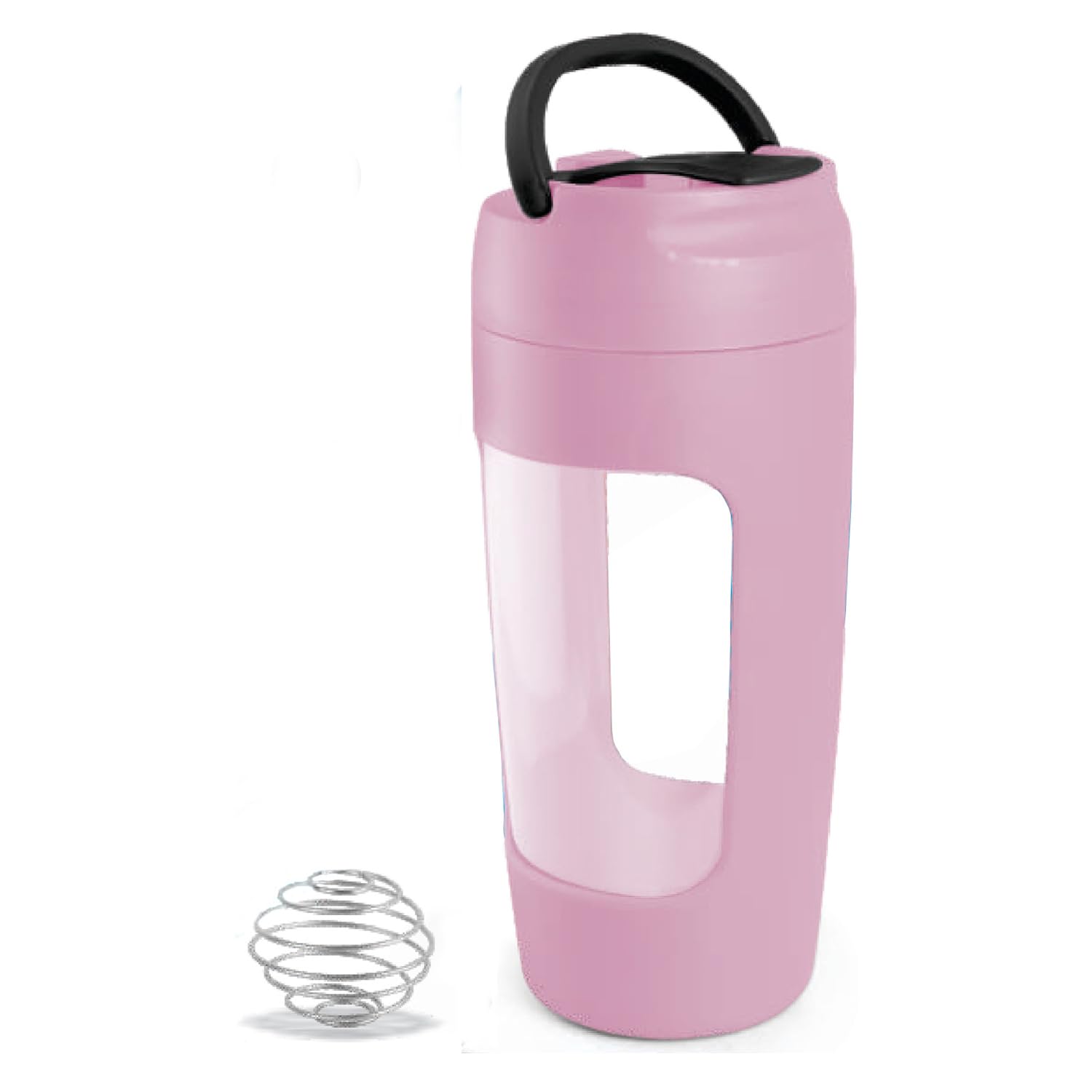 Shake N Sip Bottle for Protein Shake, Gym Bottles for Men Protein Shaker Bottle for Gym, 700ml (Pink)-image-8
