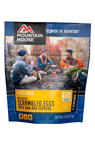 Mountain House Scrambled Eggs with Ham & Peppers, Pouch , 2.54 oz