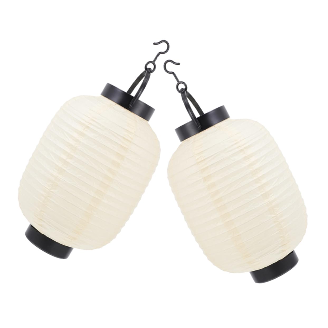 Uonlytech 5 Set Di Lanterne Di Carta in Stile Giapponese Tradizionali Da Appendere Con Luci Per Feste Di Compleanno E Natale 2 Pezzi * 5