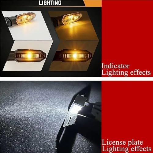 Support Plaque d'Immatriculation Moto LED Clignotant Intégré Queue Bien Rangée MSX125 Grom - 6
