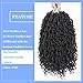 MOBOK 6packs NEW Goddess Locs Crochet Hair 14 Inch Pre-Looped Wavy Faux Locs Crochet With Curly Hair In Middle and Ends Color 1B Synthetic River Locs Fauxs Locs Braiding Hair Gypsy Locs Bohemian Curl