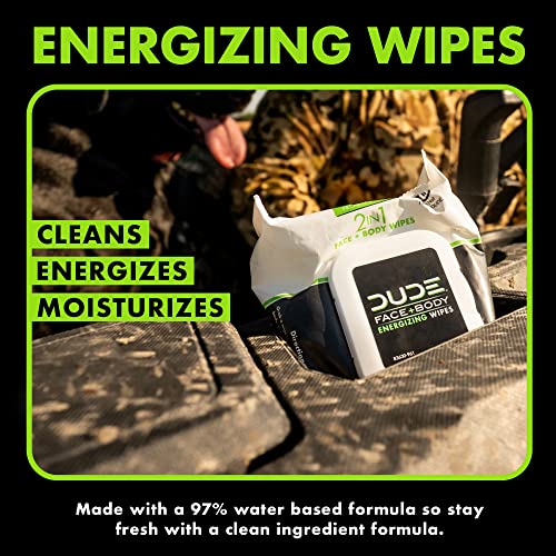 DUDE-Wipes-Face-and-Body-Wipes-1-Pack-30-Wipes-Wipes-Infused-with-Energizing-Pro-Vitamin-B5-2-in-1-Face-Body-Wipes-Alcohol-Free-and-Hypoallergenic-Cleansing-Wipes DUDE Wipes - Face and Body Wipes - 1 Pack, 30 Wipes - Wipes Infused with Energizing Pro Vitamin B5 - 2-in-1 Face & Body Wipes - Alcohol Free and Hypoallergenic Cleansing Wipes - Image 3