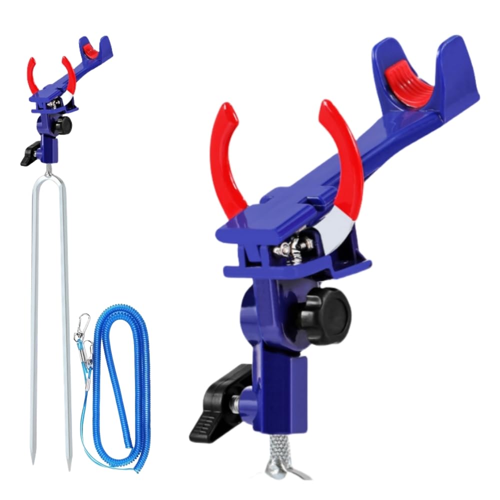 Aliarale Upgraded Rod Pole Holders for Bank Fishing，Fishing Rod Holder Ground，360 Degree Adjustable Fixed，Fishing Pole Stand Equipment