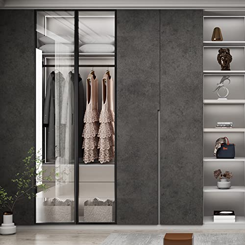 Trureno 24"X394" Black Grey Concrete Matte Contact Paper Peel And Stick Wallpaper Removable Thick Textured Cement Wallpaper For Cabinets Kitchen Countertops Bedroom Self-Adhesive Vinyl Waterproof #TOP3