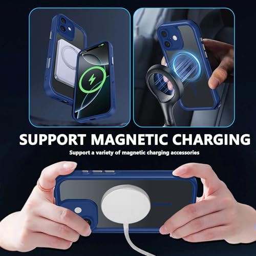 Image of Enflamo Back Cover Case for iPhone 17 Polycarbonate Matte | Ultra Hybrid | Lens Protection & Raised Edges (Blue)