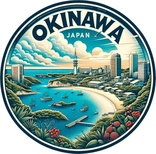 Imán decorativo souvenir Okinawa Japón 2 pulgadas miniatura 1