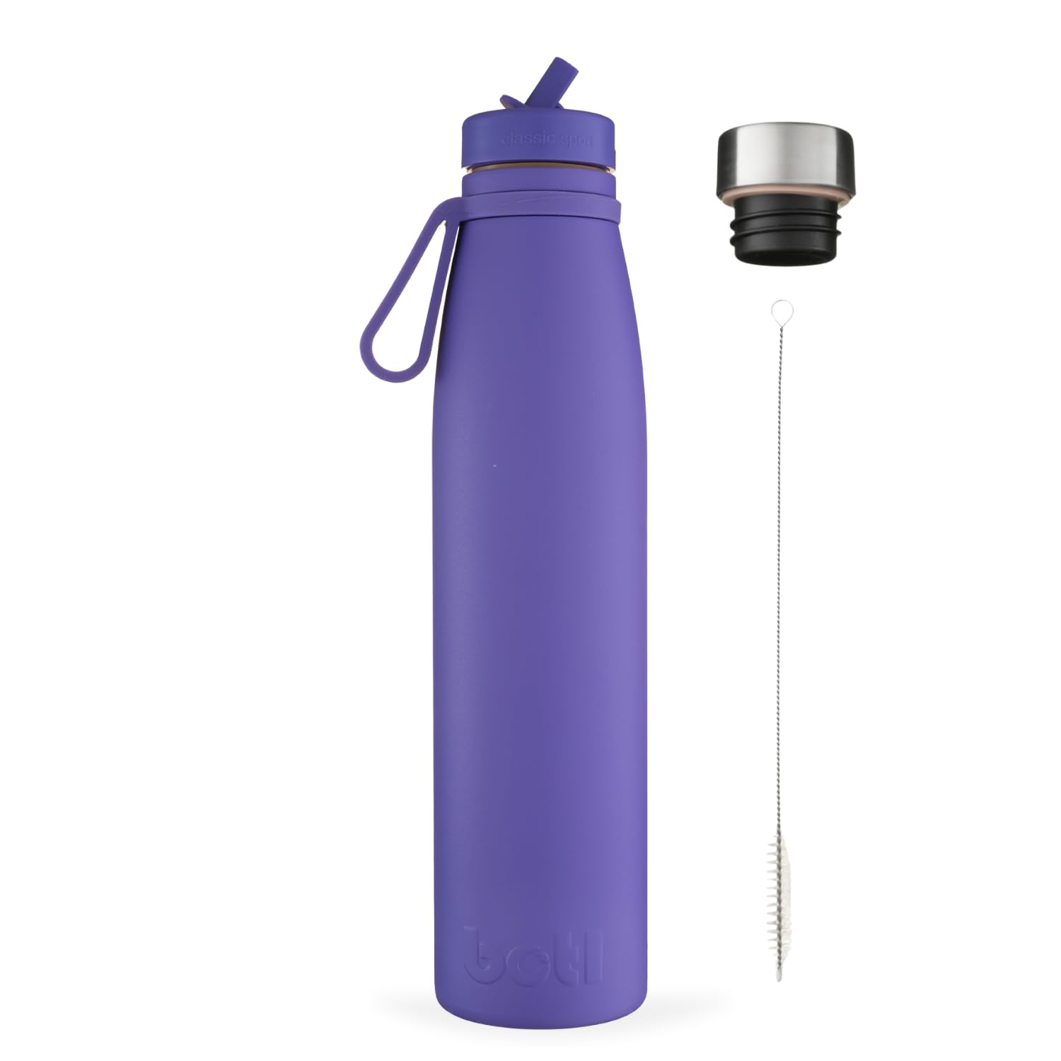 onegreenbottle New Evolution Collection Stainless Steel Bottle, Triple-Walled Isothermal Insulated Water Bottle, 800ml Leakproof Bottle for Hot and Cold Drinks (Purple)