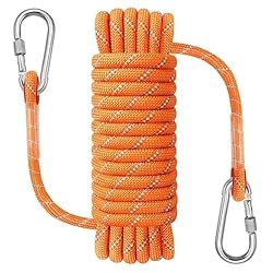 NorthPada Cuerda Nailon Estática para de Escalada,...: Esta cuerda está hecha de nailon (interior) y poliéster (exterior). Tiene alta resistencia, resistente a la abrasión y al calor, ligero, buena elasticidad y flexibilidad, impermeable y de secado rápido, resistencia a los rayos UV, colores puros y bri...