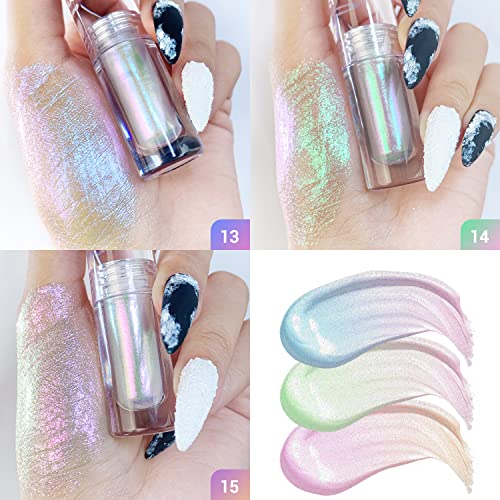 Charmacy Multichrome Liquid Glitter Eyeshadow, Intense Chameleon Shifting Metallic Eyeshadow, High Pigmented Long Lasting With No Crease Sparkling Eyeshadow (#305) #TOP5
