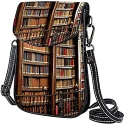 Estanterias Moviles Para Bibliotecas suojapuku Bolso bandolera pequeño para teléfono móvil para mujer,Estantería de biblioteca vintage,Cartera de cuero de la PU del bolso del hombro del mensajero