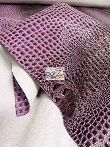 DuroLast™ Florida Gator 3D Embossed Vinyl Fabric by The Yard 2 Tone 3D Crocodile DIY Upholstery Accessories Apparel (Reptile Yellow)