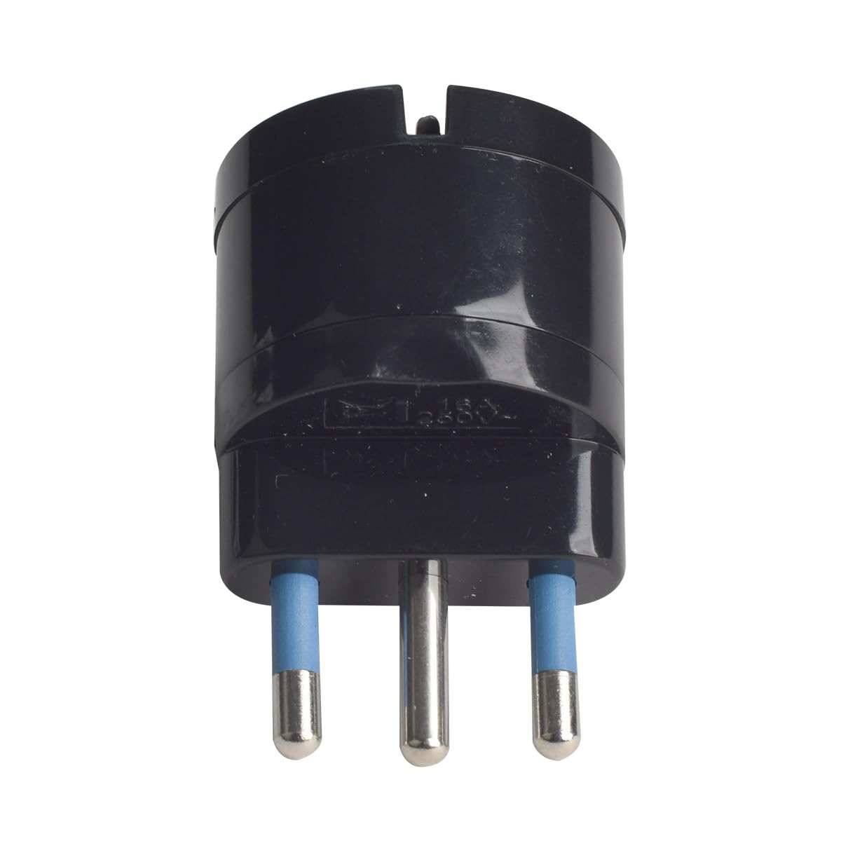 Adattatore da Viaggio con Presa Schuko 10A/16A 2P+T a Spina Elettrica 16A 3 pin, Adattatore Bipasso a Attacco Italiana 16A (25 Pezzi, Nero)