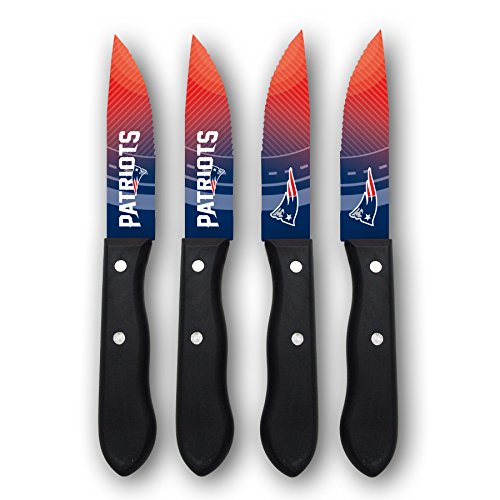 Sports Vault NFL New England Patriots Steak Knive Set