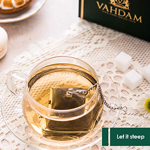 Image of VAHDAM, Pyramid Tea Infuser | Tea Infusers for Loose Tea | 18 /8 Stainless Steel Fine Mesh Strainer | Best Tea Infusers for Loose Tea | Tea Strainers | Loose Leaf Tea Infuser