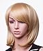 SWACC 11â€ Women Short Straight Synthetic Bob Wig Candy color Cosplay Wig Anime Costume hairpiece for Party with Wig Cap (Beige Blonde-08)