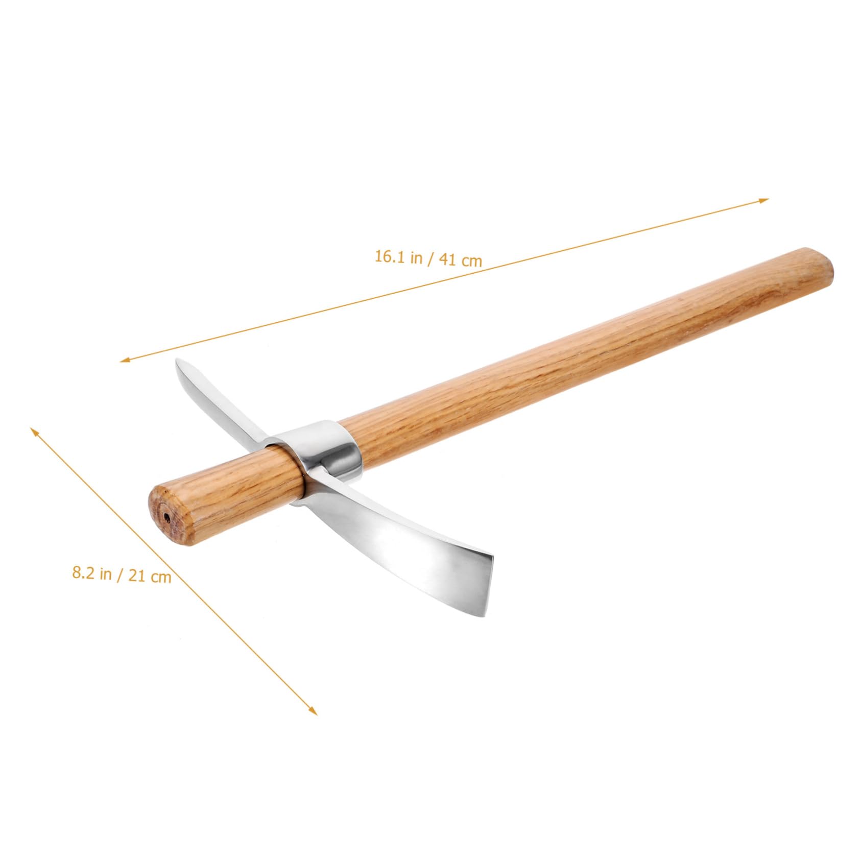 Kisangel Azada para Jardinería al Aire Azada para Cultivo de Hortalizas Herramienta para Jardinería con Mango Resistente