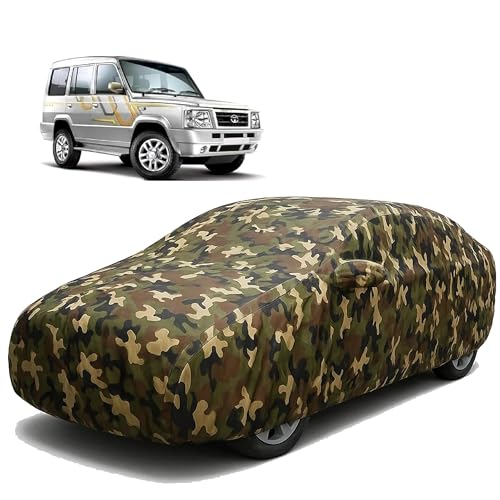 Image of Sulfar 100% Waterproof Car Body Cover for Tata Victa - Triple-Stitched Dustproof UV, Heat & Rain Protection with Mirror Pockets, Full-Bottom Elastic & Free Storage Bag - All-Weather Indoor Outdoor (Ar