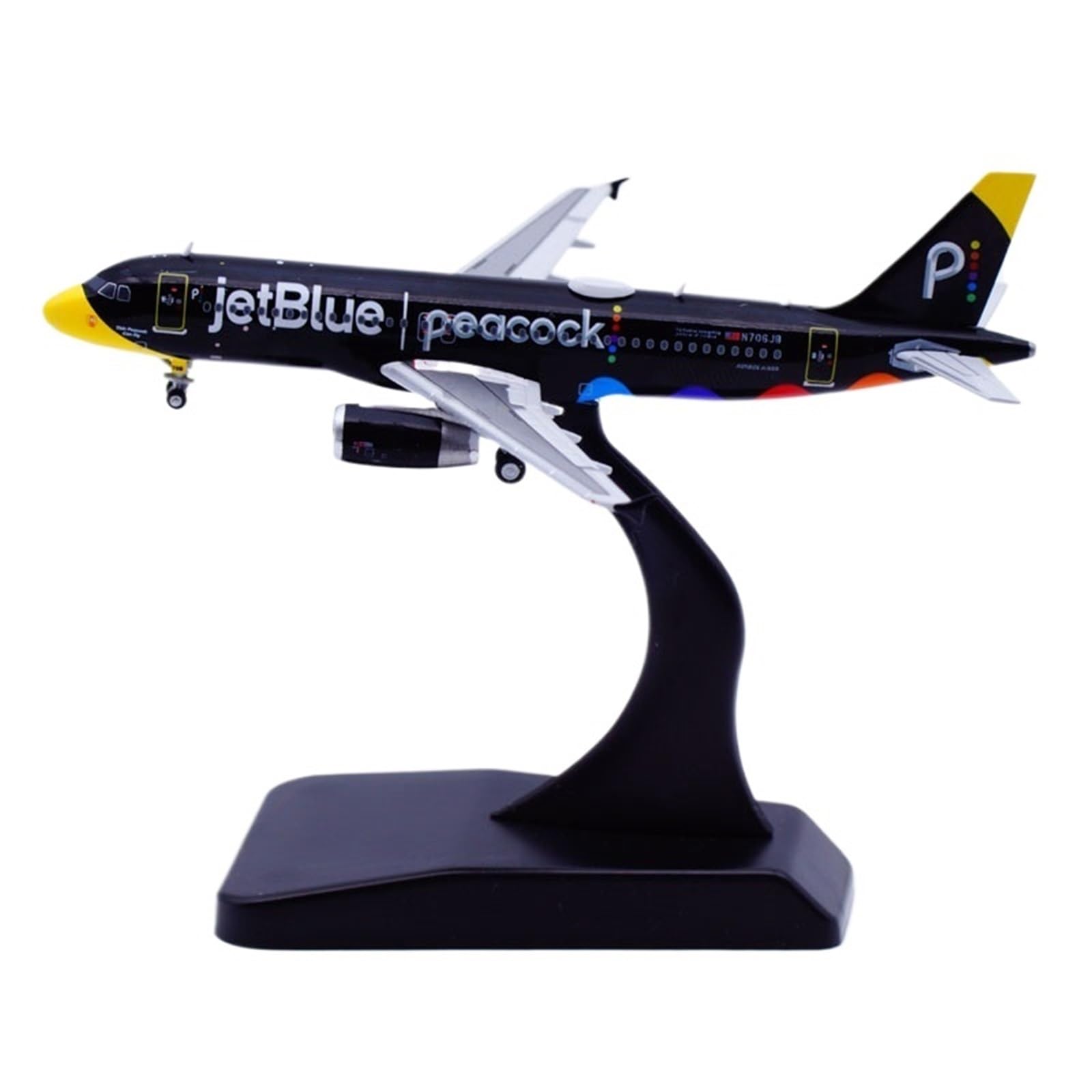 Repliki modeli samolotów 9CM dla JetBlue A320 N706JB metalowa skala modelu samolotu replika 1:400 samolot dekoracje lotnicze miniaturowy model samolotu