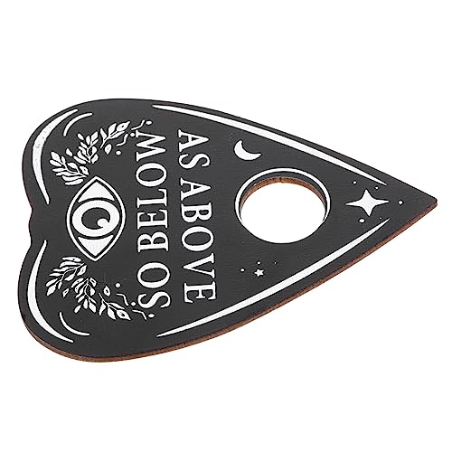 Yardwe Divination Tool Set Dowsing Divination Board Wooden Pendulum Message Board Altar Accessory