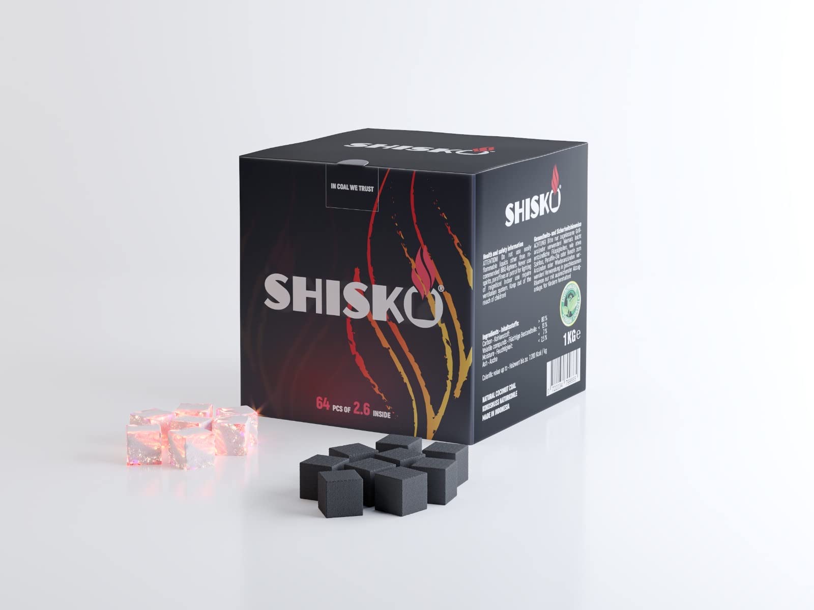 トップス THE SHISHIKUI Sikaku2 / CHARCOAL Shisha Charcoal Turkey - Helix Charcoal