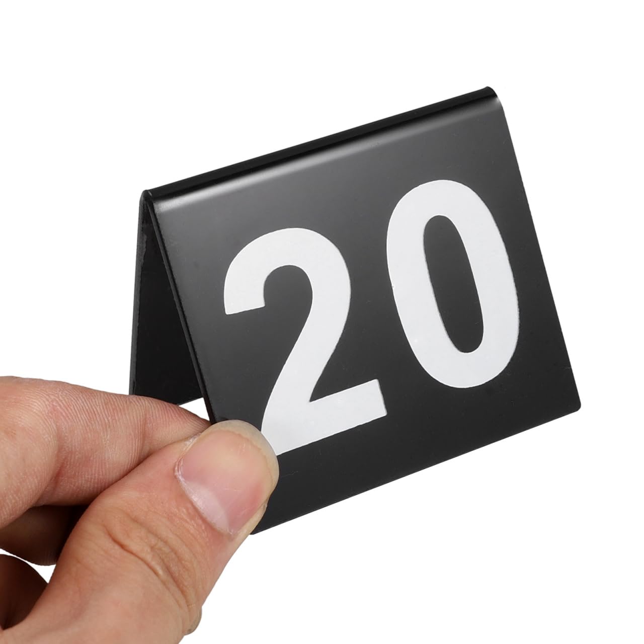 BESTYASH 20 numeri da tavolo double face in acrilico, 1-20 numeri da tavolo per ristoranti e matrimoni, segnaposto numerati per eventi