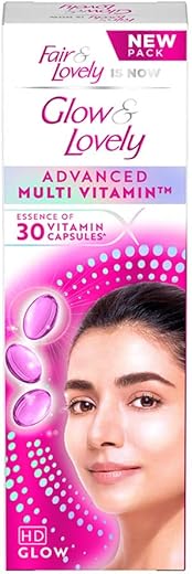 Glow & Lovely Advanced Multivitamin Face Cream 80 G, Daily Illuminating Moisturizer For Glowing Skin, Spf 15 -With Vitamin E, Vitamin C & Niacinamide